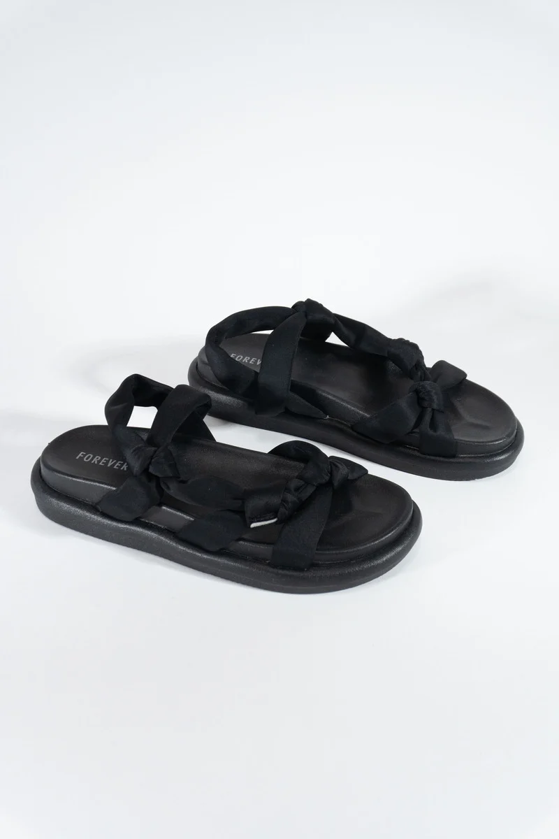 Knotted Platform Sandals