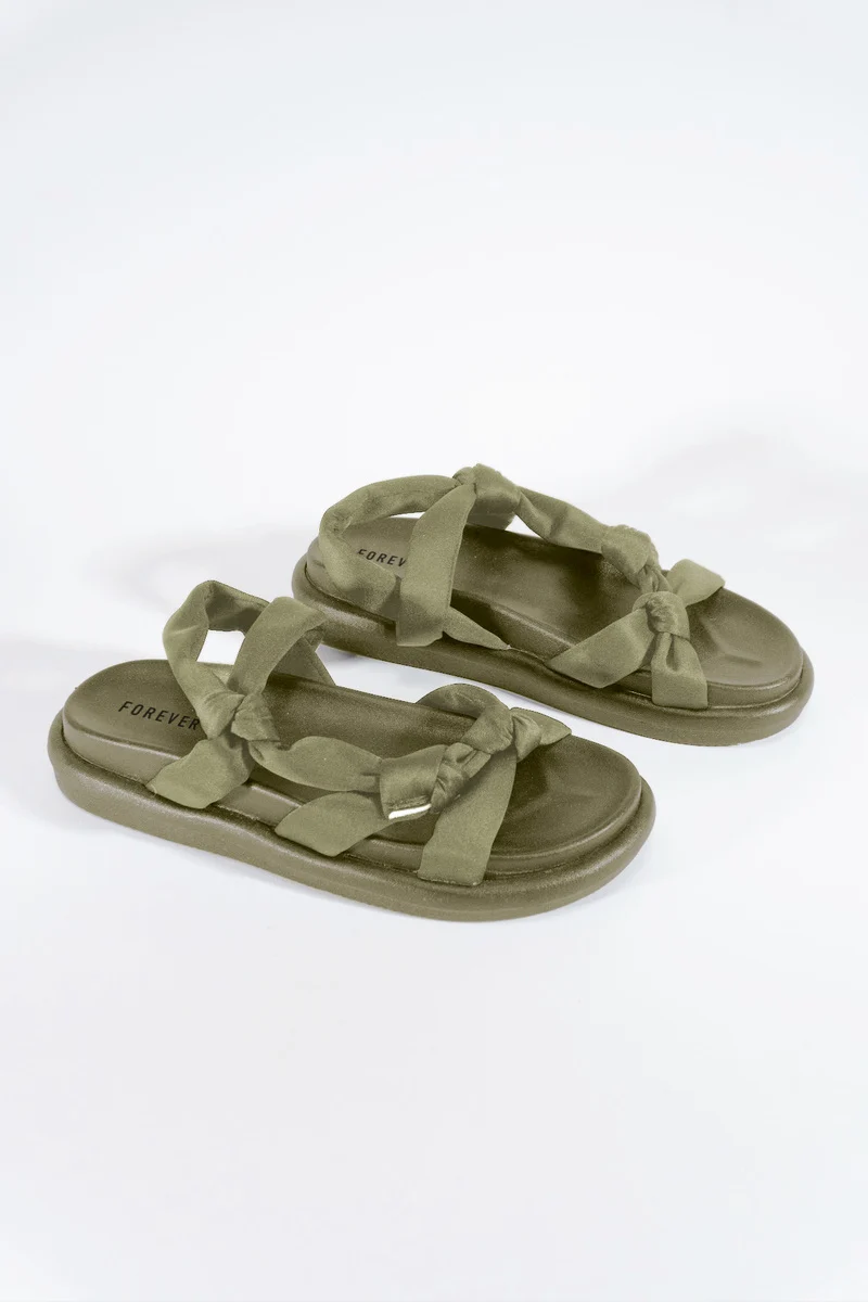 Knotted Platform Sandals