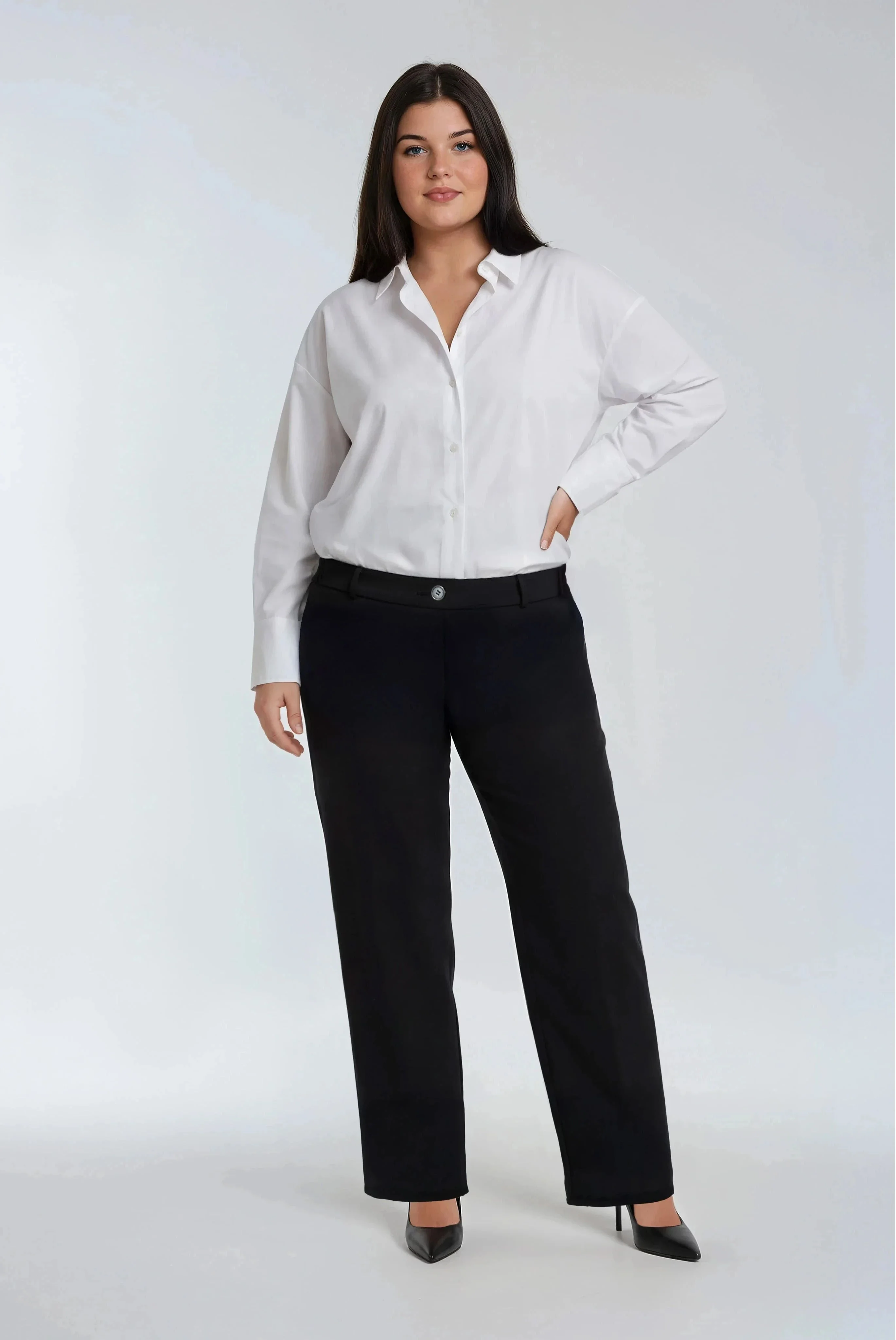Plus Size Wide-Leg Pants