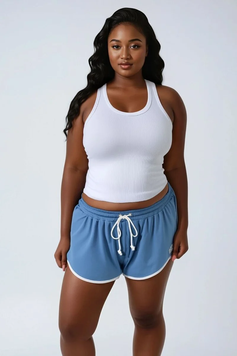 Plus Brooklyn Graphic Shorts