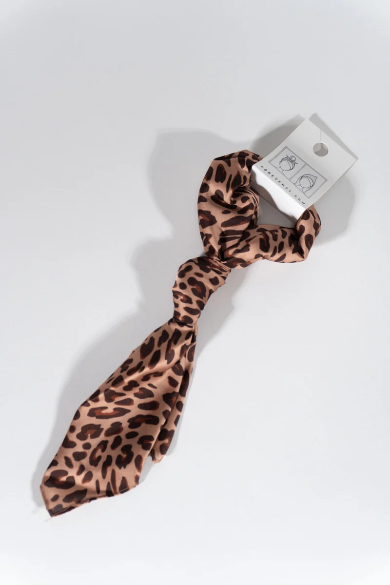 Leopard Print Head Wrap Scarf