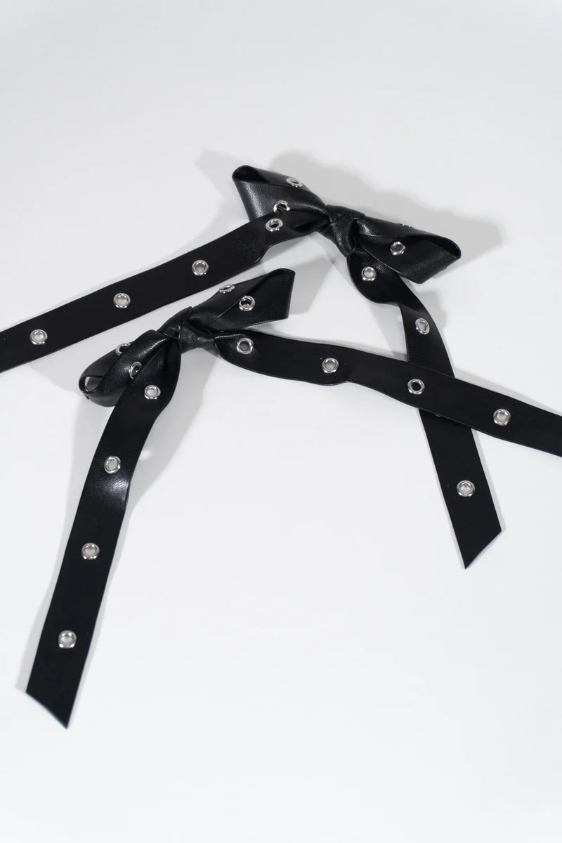 Accented Bow Hair Clips