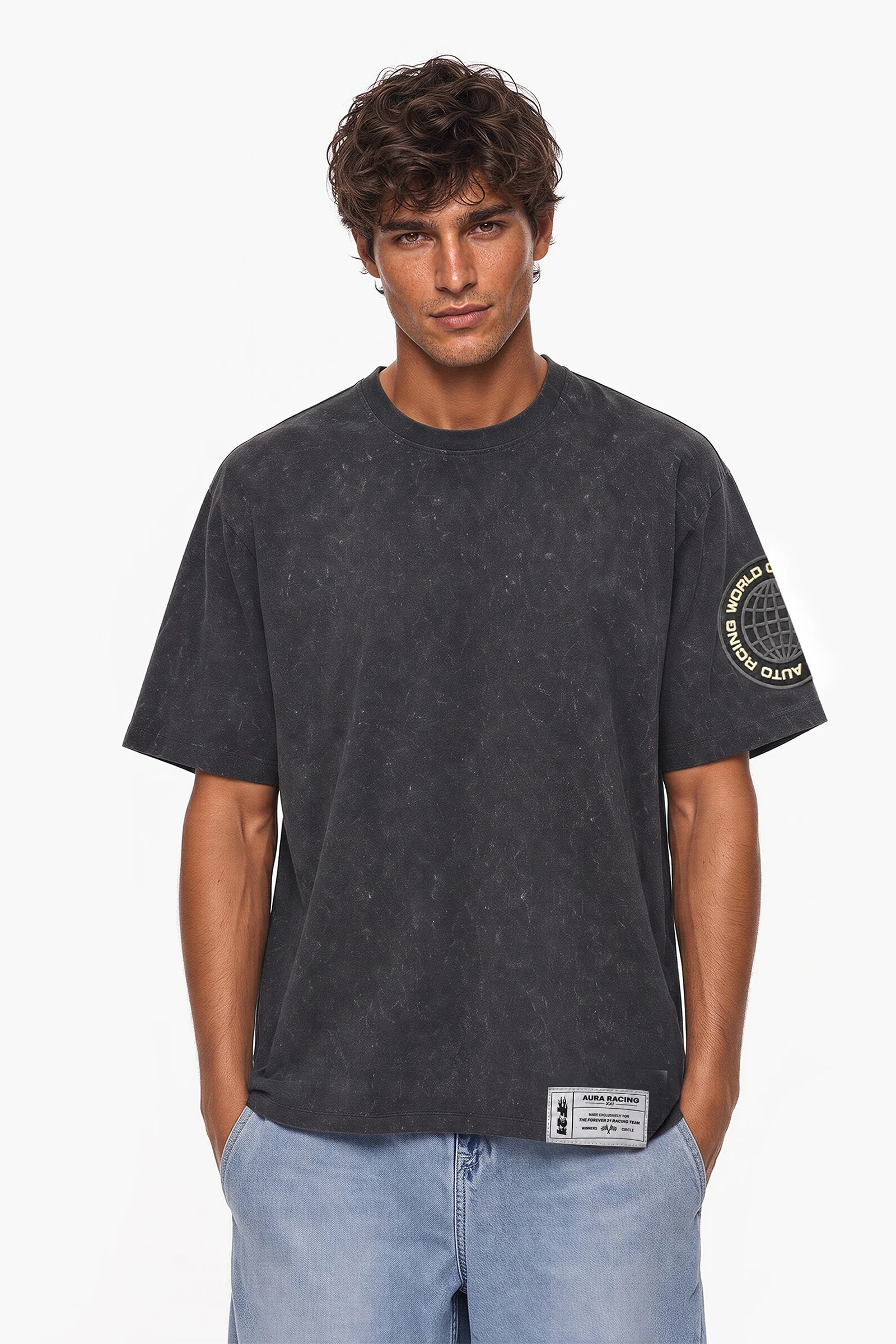 Mineral Wash Racing Graphic Tee