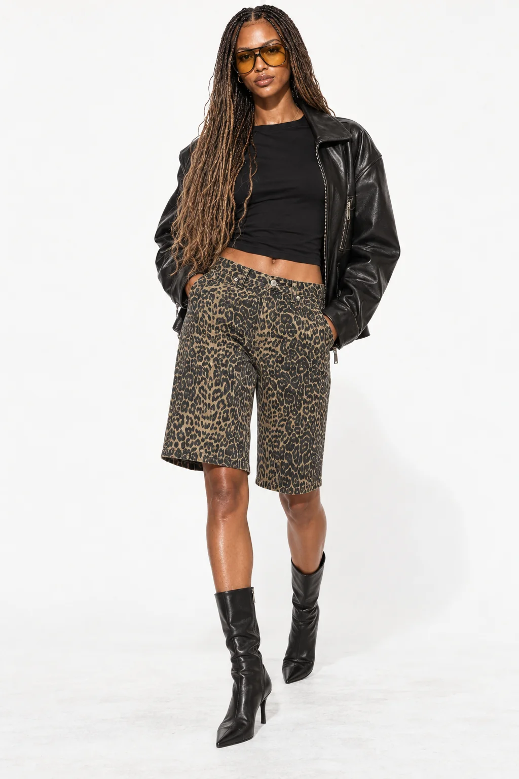 Denim Bermuda Shorts