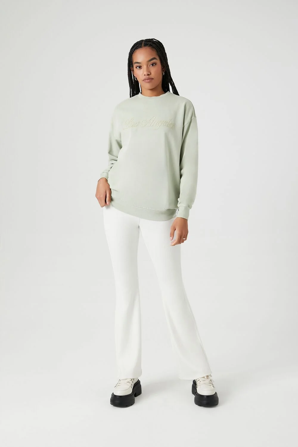 Lace Los Angeles Drop-Sleeve Pullover