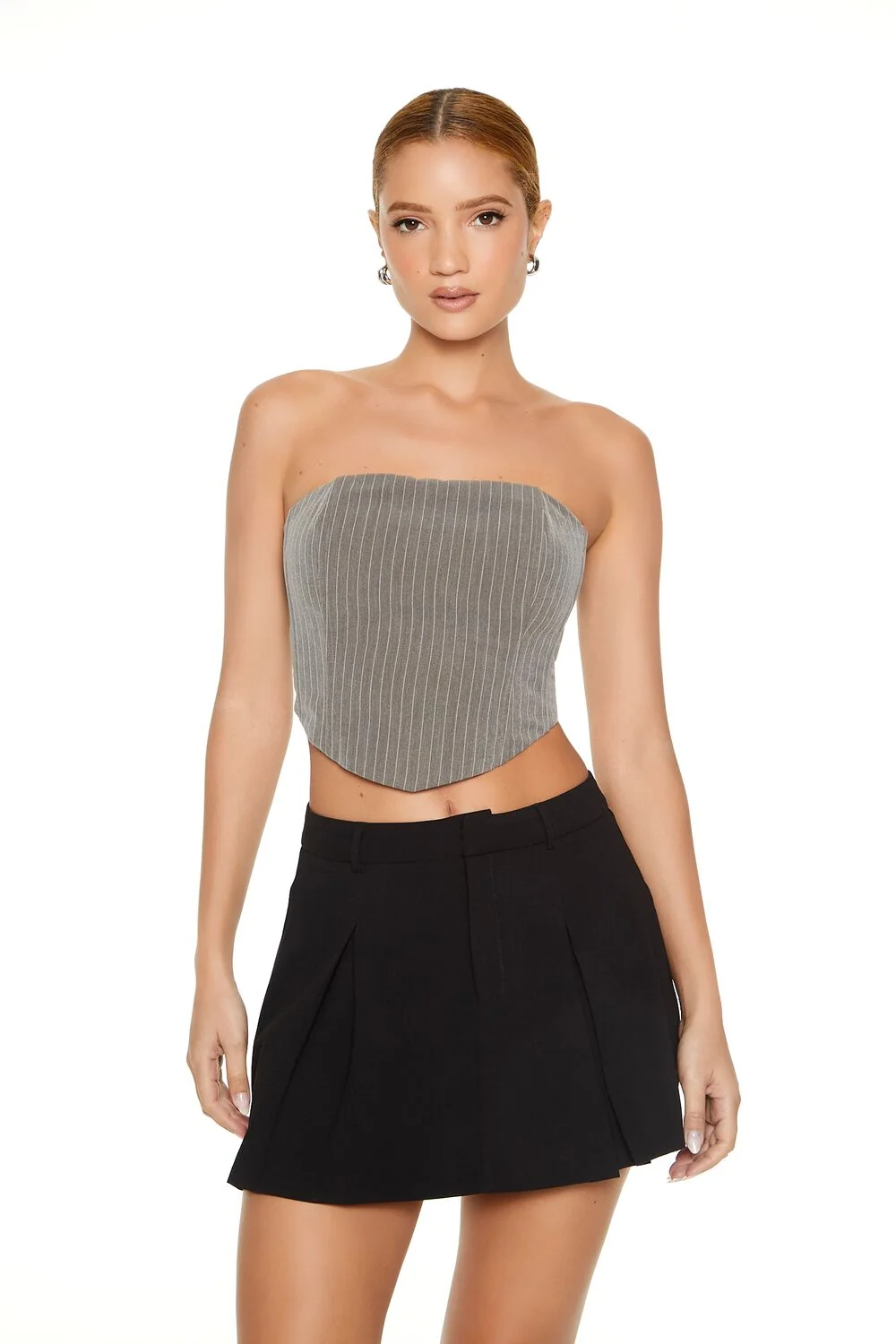 Pinstriped Tube Top