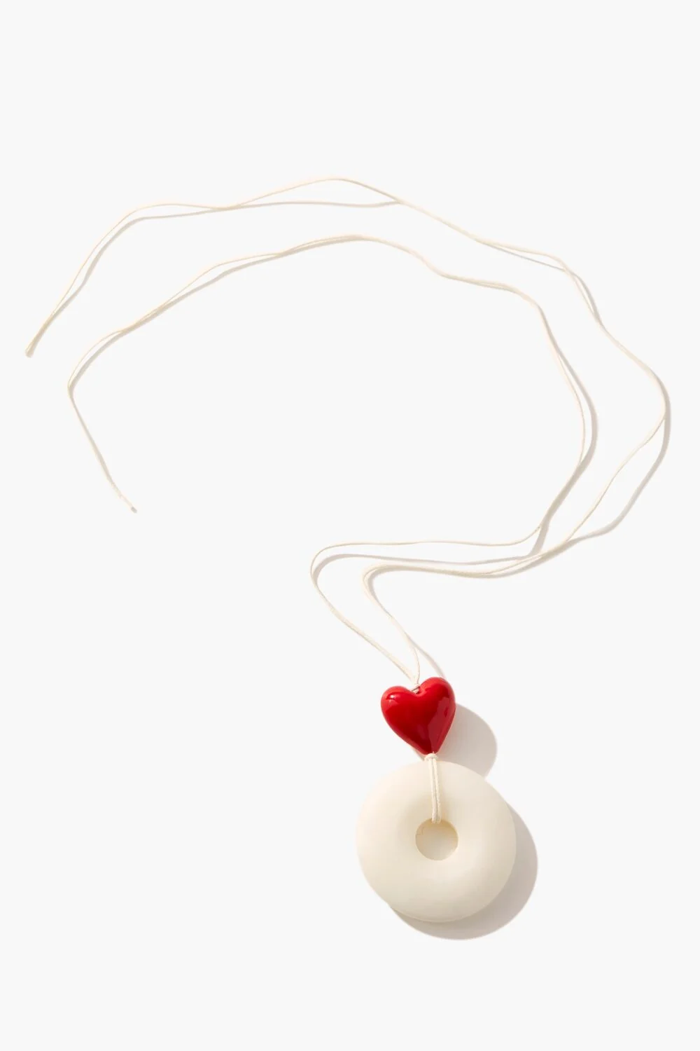 Frasier Sterling Heart & Round Pendant Necklace