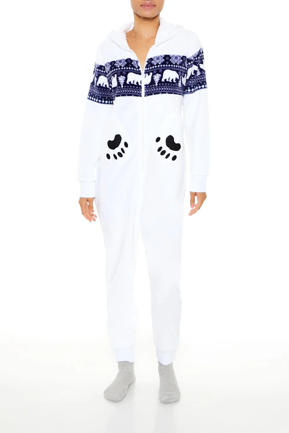 Hooded Polar Bear Jumpsuit