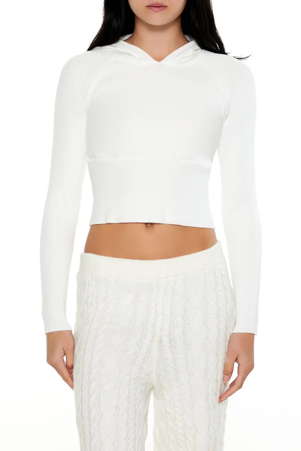 Hooded Raglan Sweater